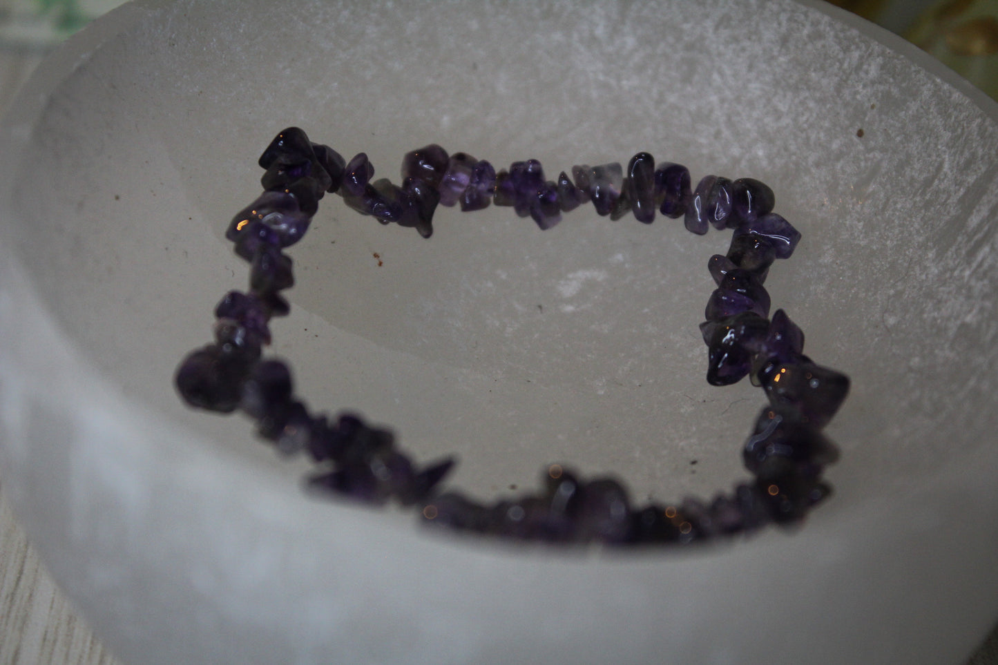 Amethyst Chip Bracelet