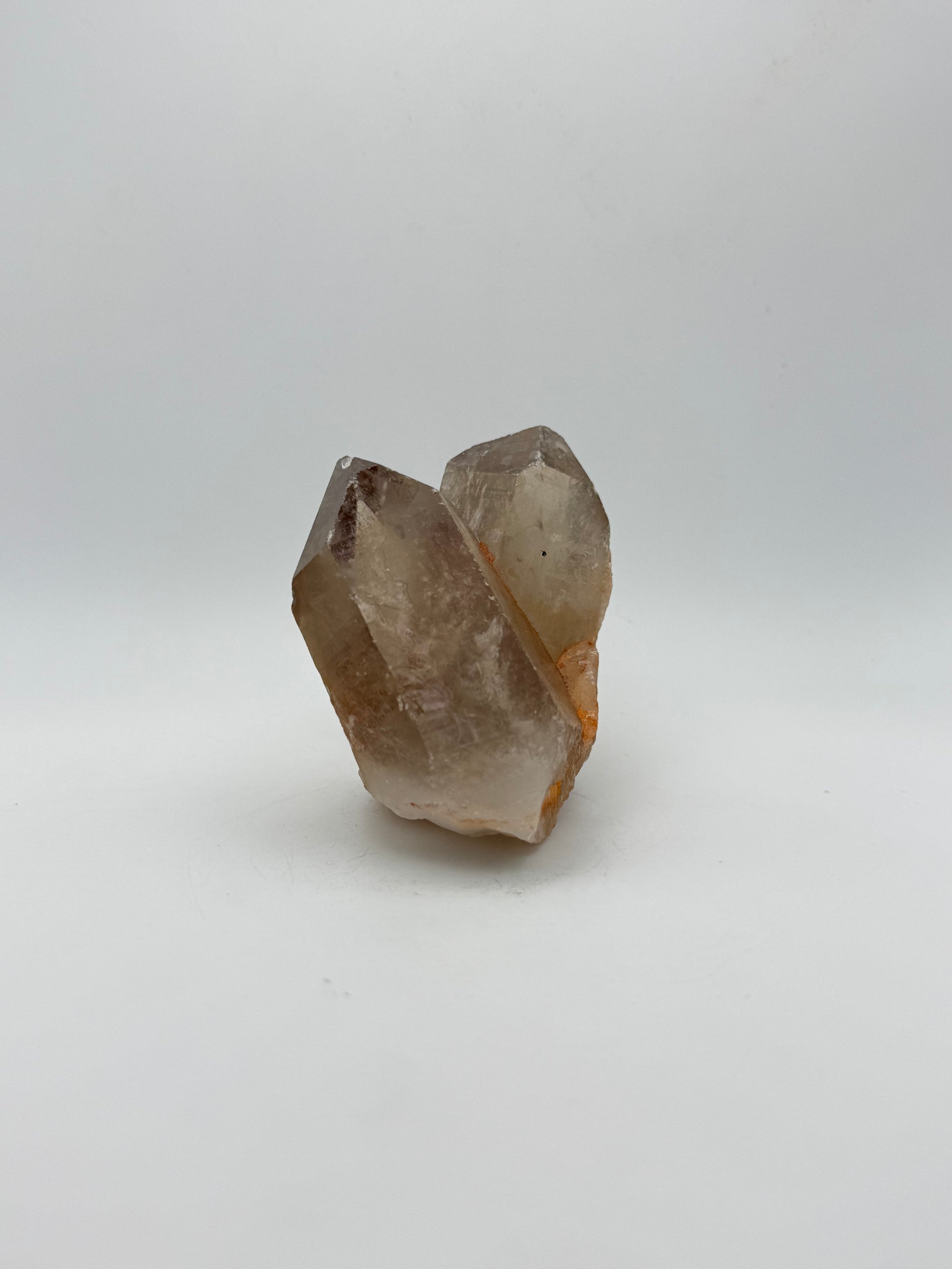 Smoky quartz cluster with good clarity and color.