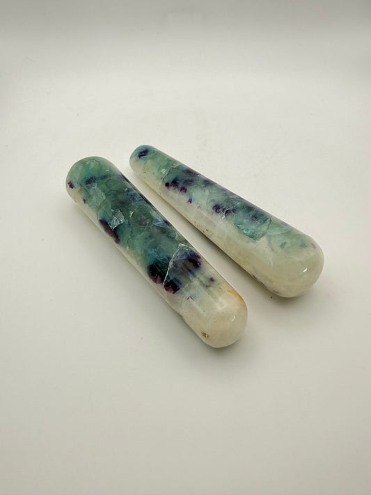 Rainbow Fluorite massage wand