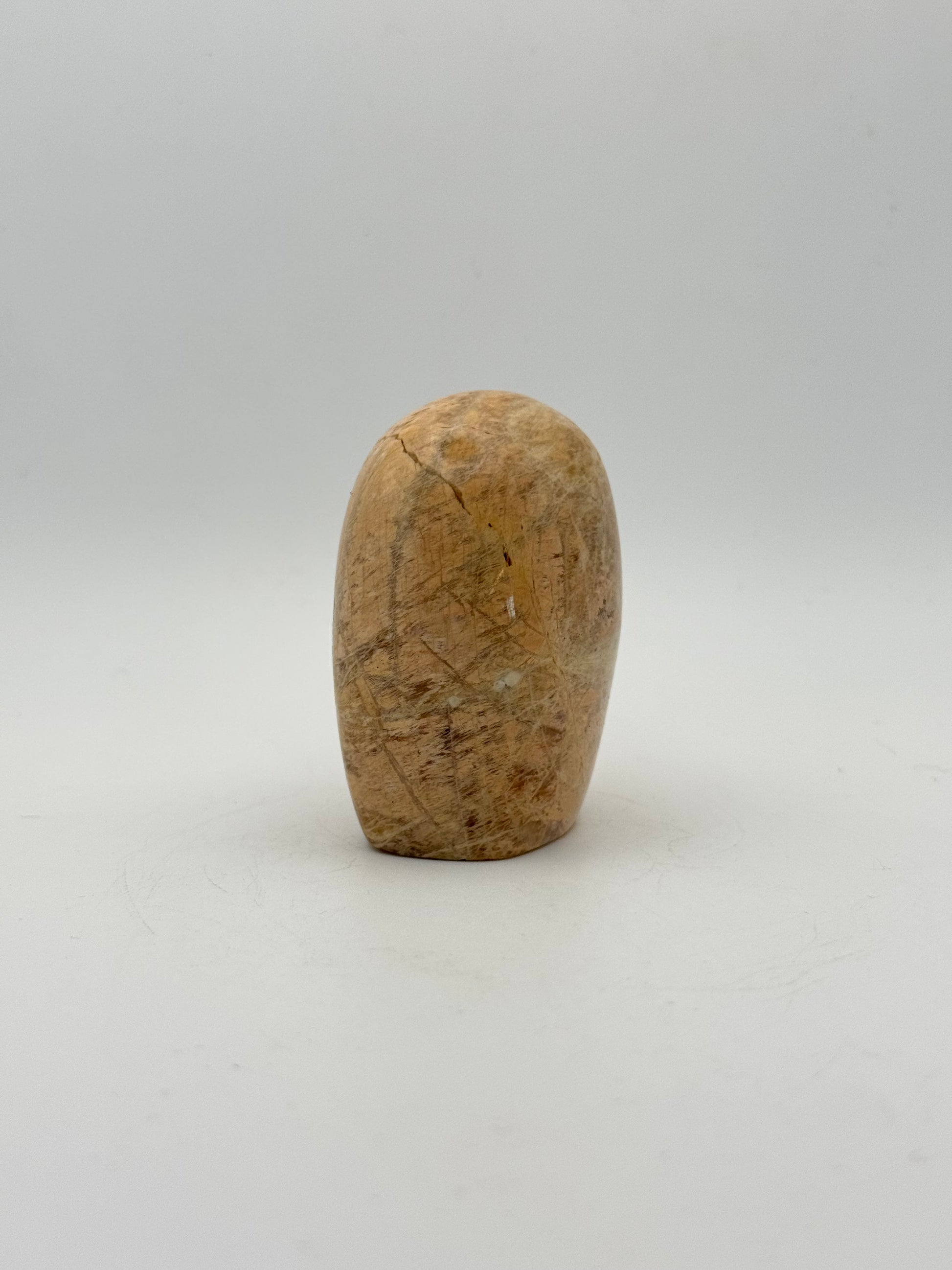 Polished yellow moonstone free form.