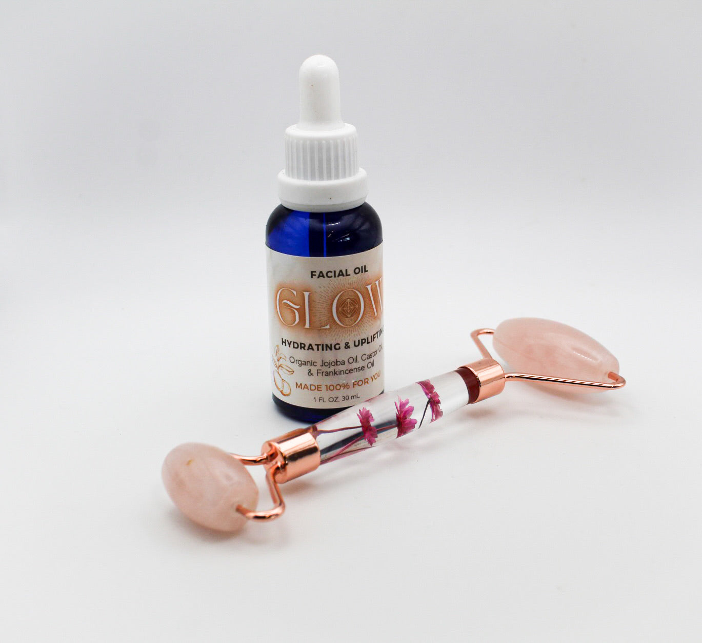Massage Roller & Face Oil Bundle