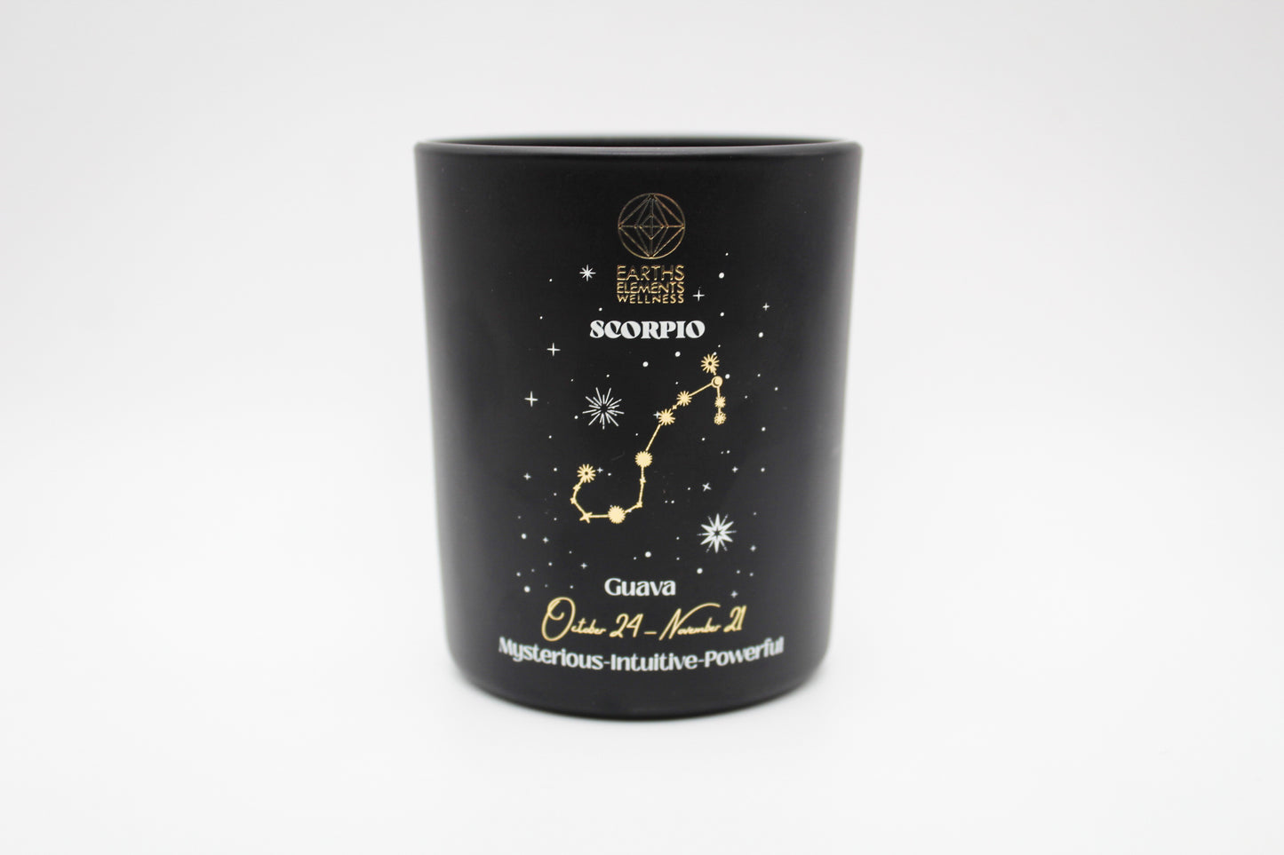 Scorpio zodiac candle.