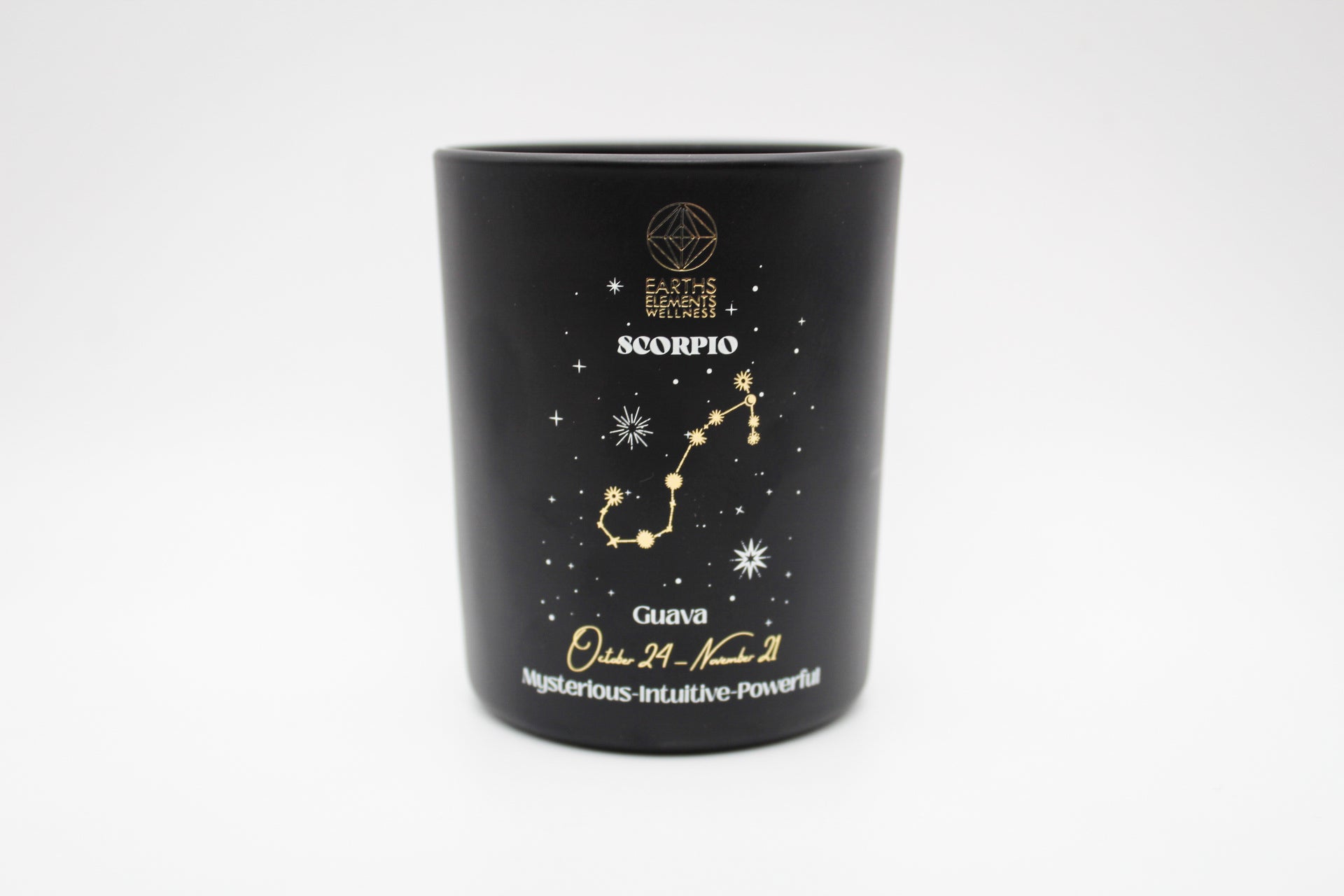 Scorpio zodiac candle.