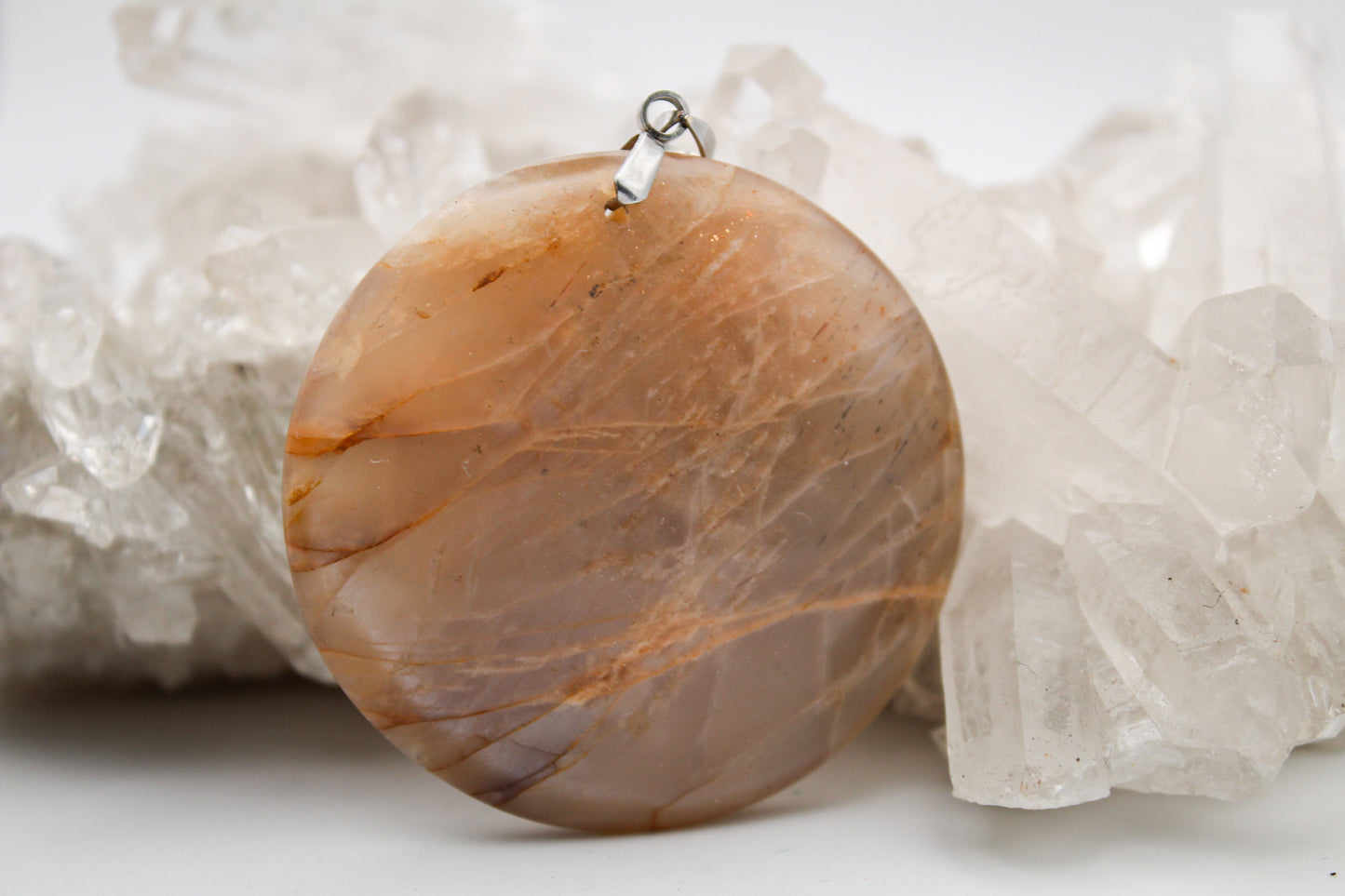 Peach Moonstone Pendant