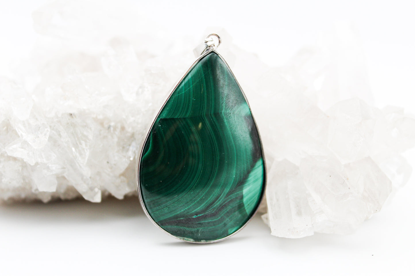 Malachite Pendant Tear Drop