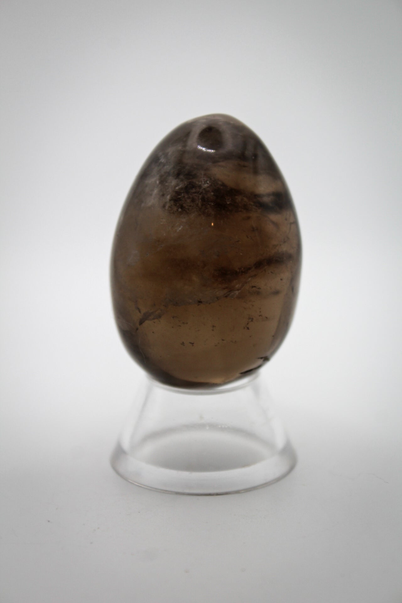 Smoky quartz egg