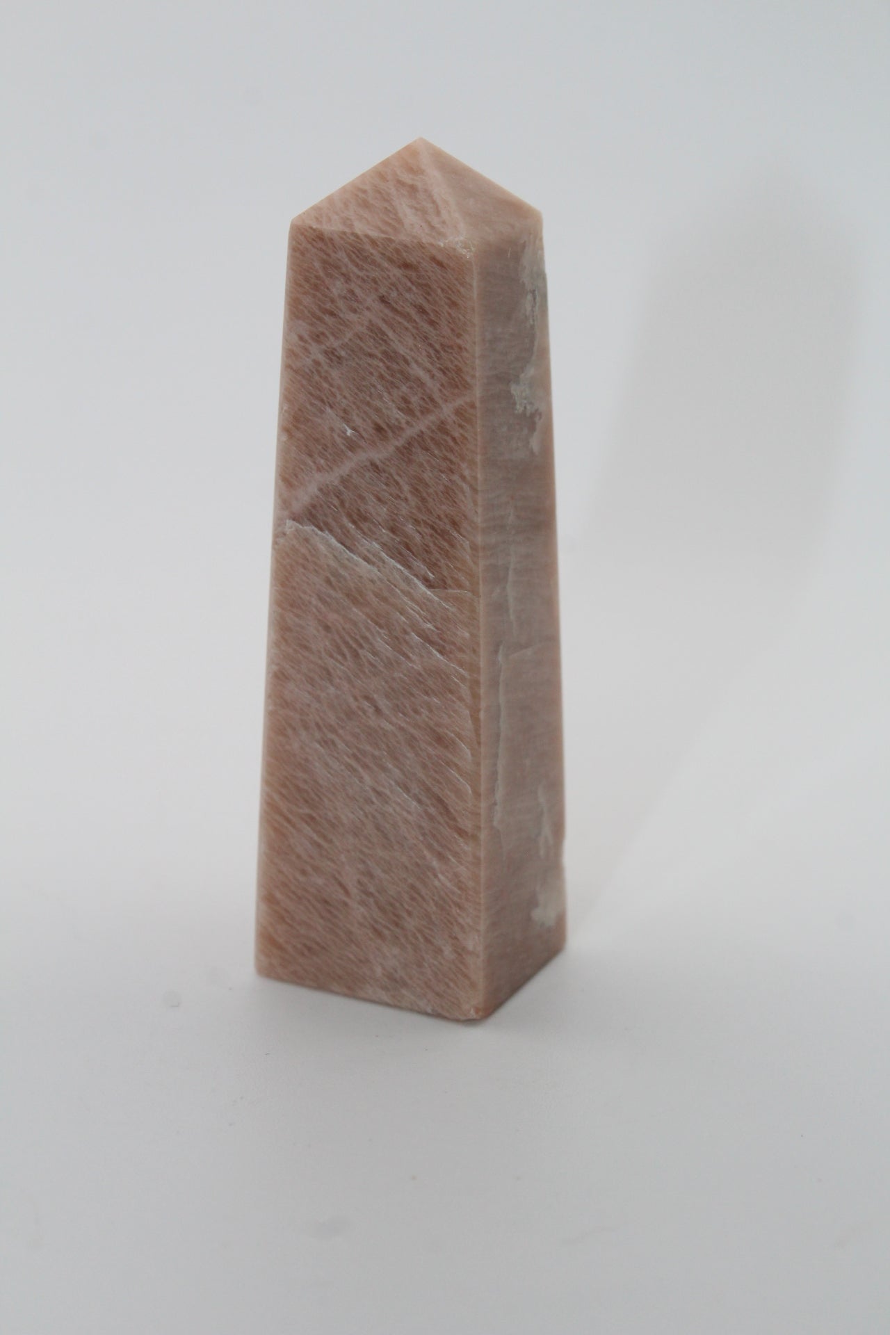 Peach Moonstone Tower -4 sided