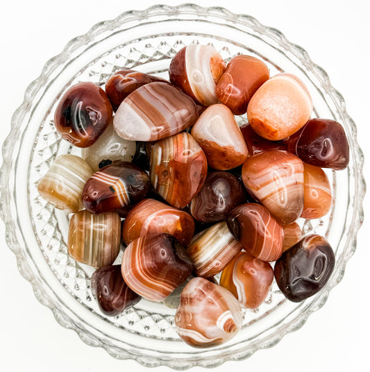 Banded Carnelian Tumbles