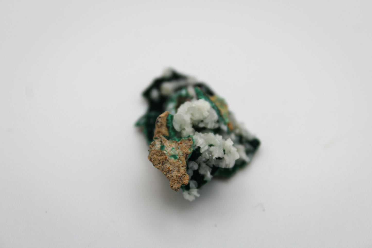 Raw velvet malachite specimen