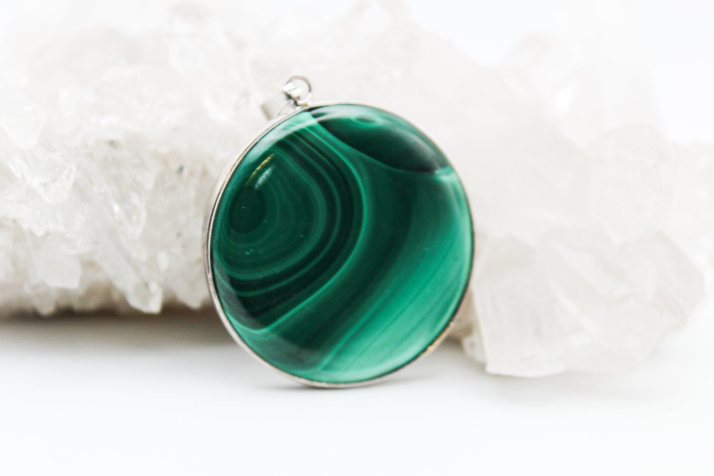 Malachite Pendant Round