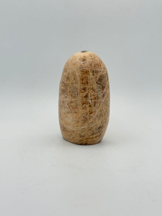 Polished yellow moonstone free form.