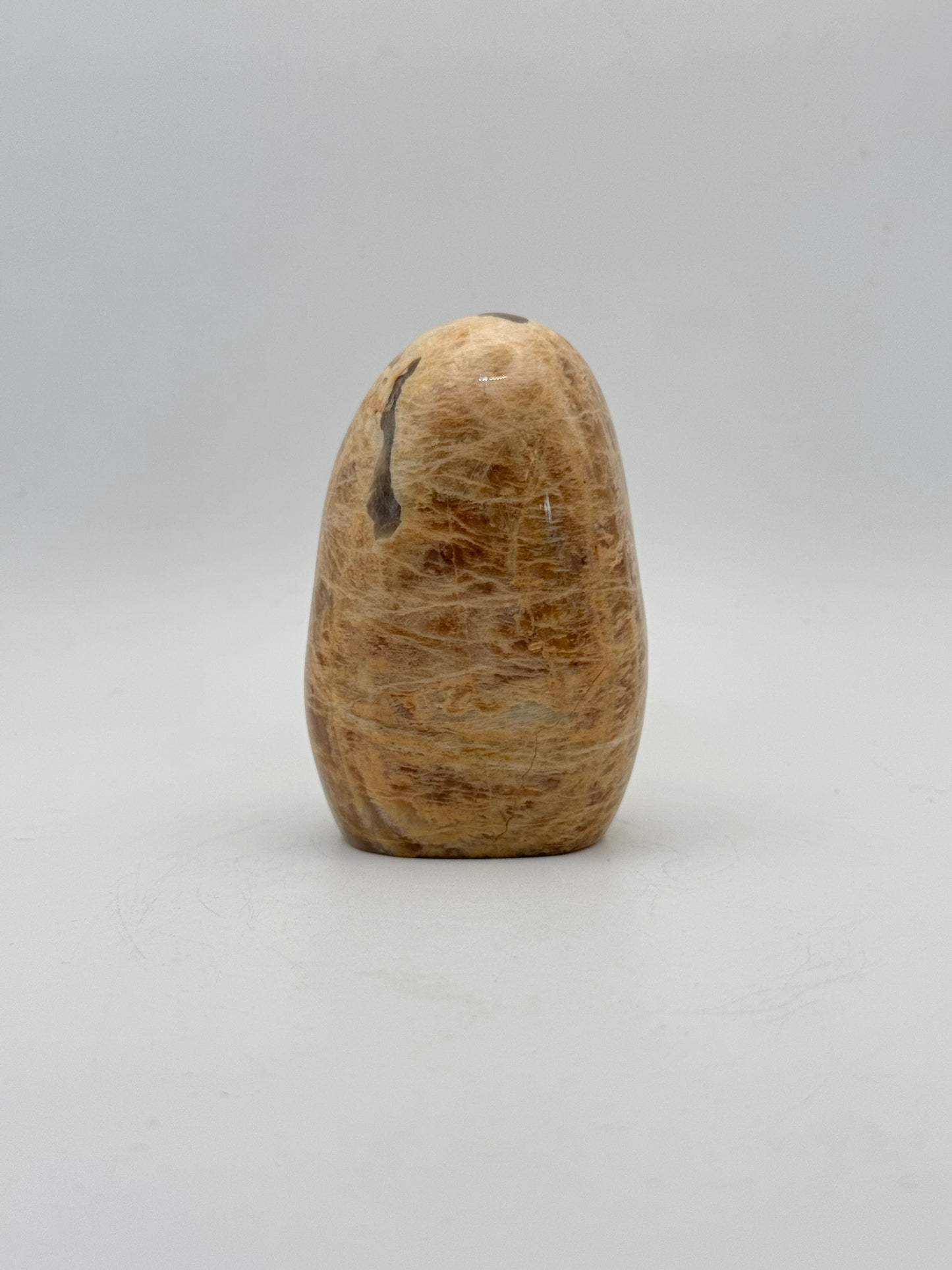 Polished yellow moonstone free form.