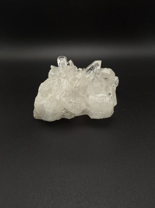 Clear Quartz crystal cluster specimen.