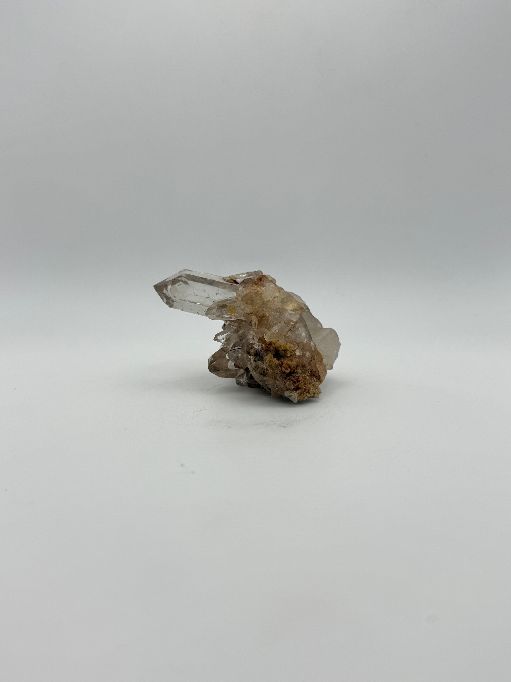 Smoky quartz cluster with good clarity.