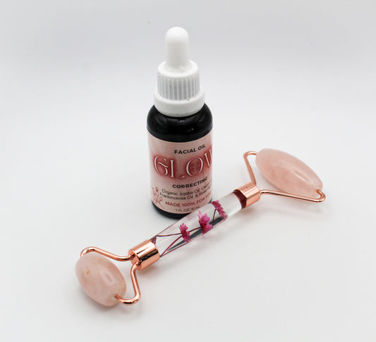 Massage Roller & Face Oil Bundle