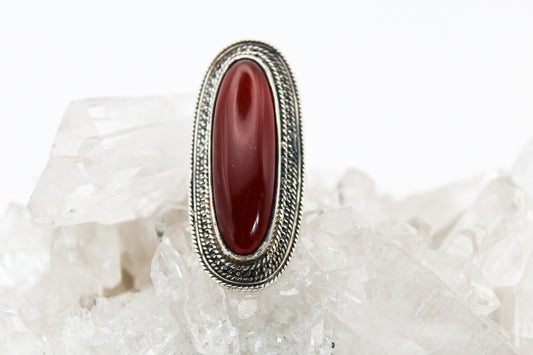 Carnelian Statement Ring
