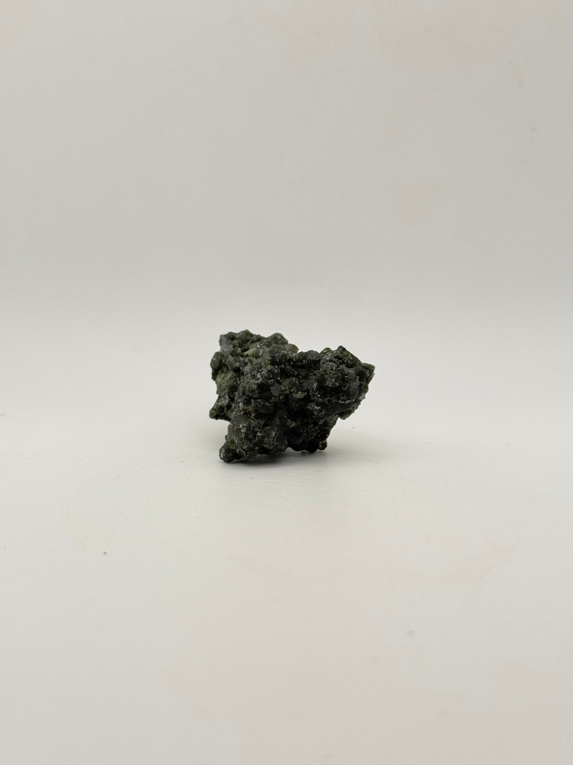 Raw prehnite specimen with amazing green color.