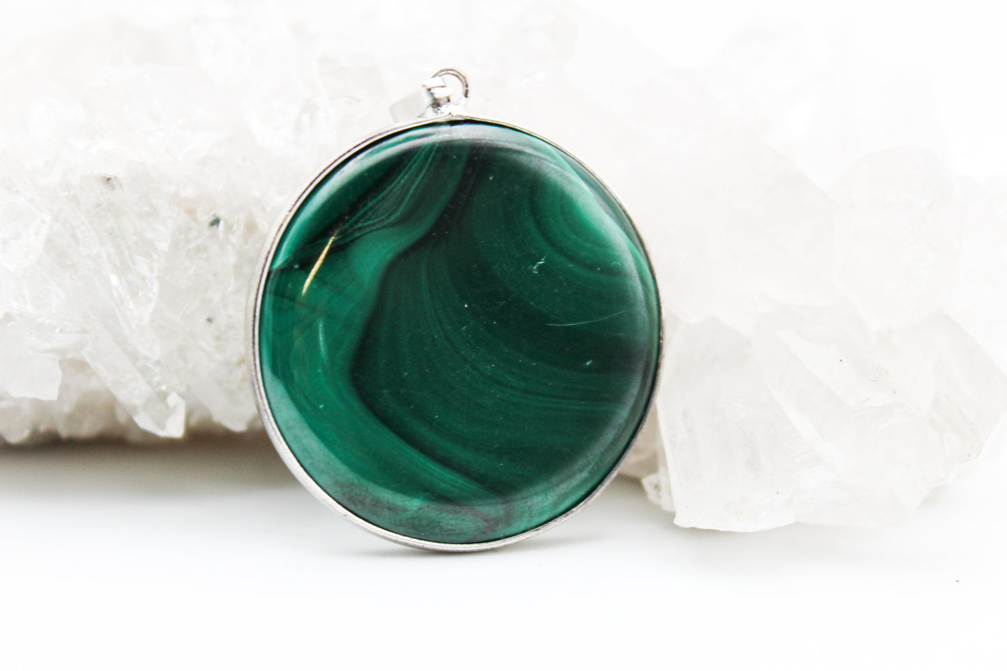 Malachite Pendant Round