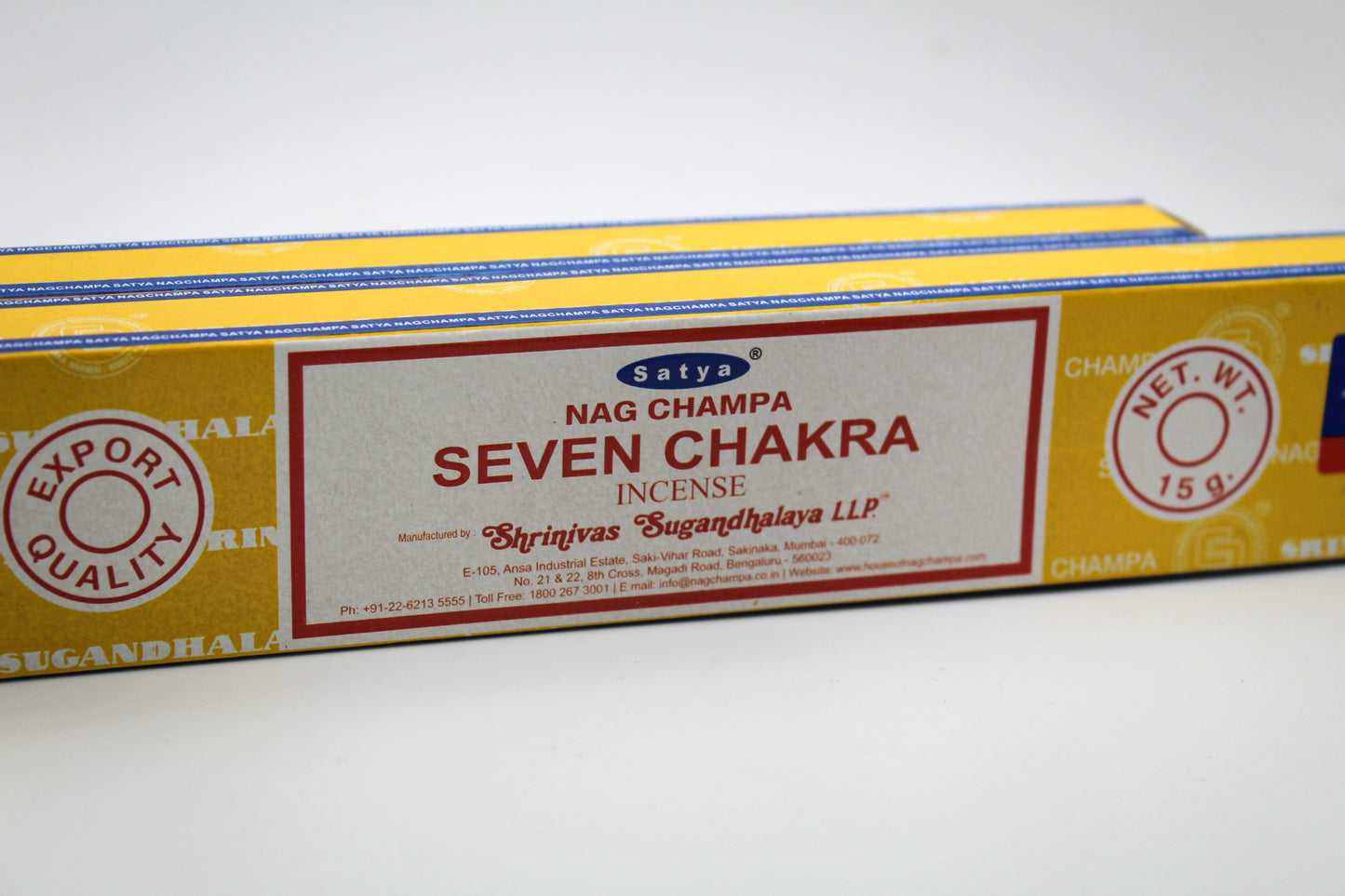 Seven Chakra Incense Package