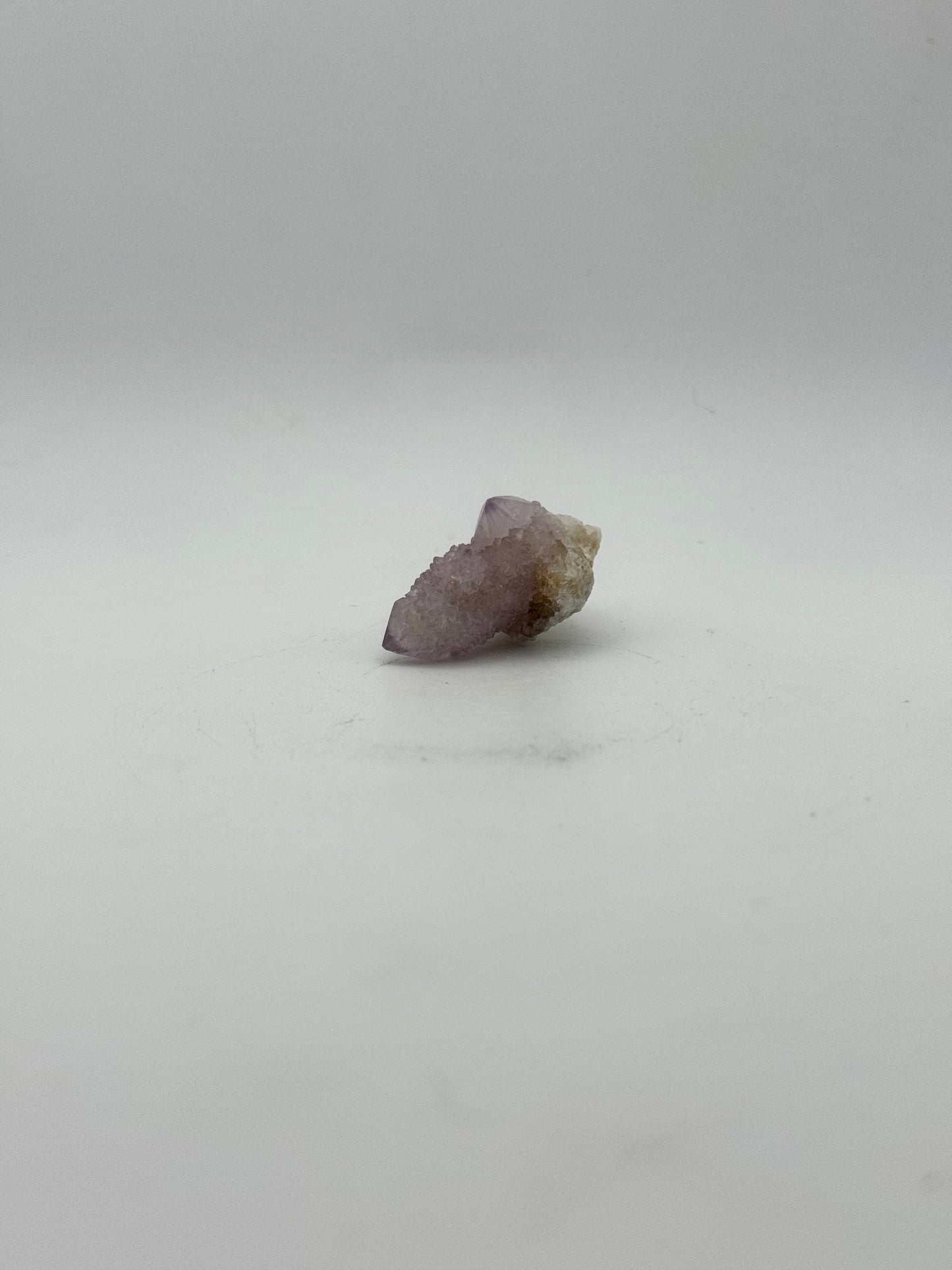 Raw specimen of spirit quartz.