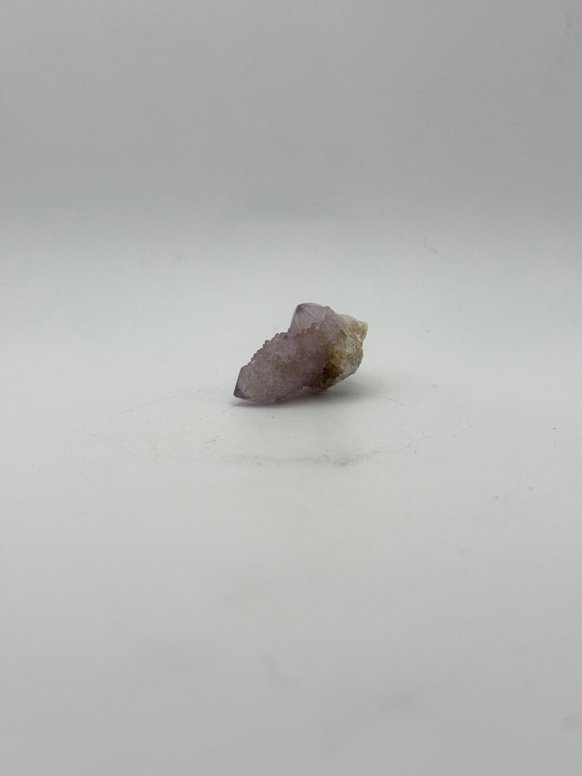 Raw specimen of spirit quartz.