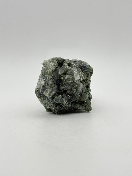 Raw prehnite specimen with amazing green color.