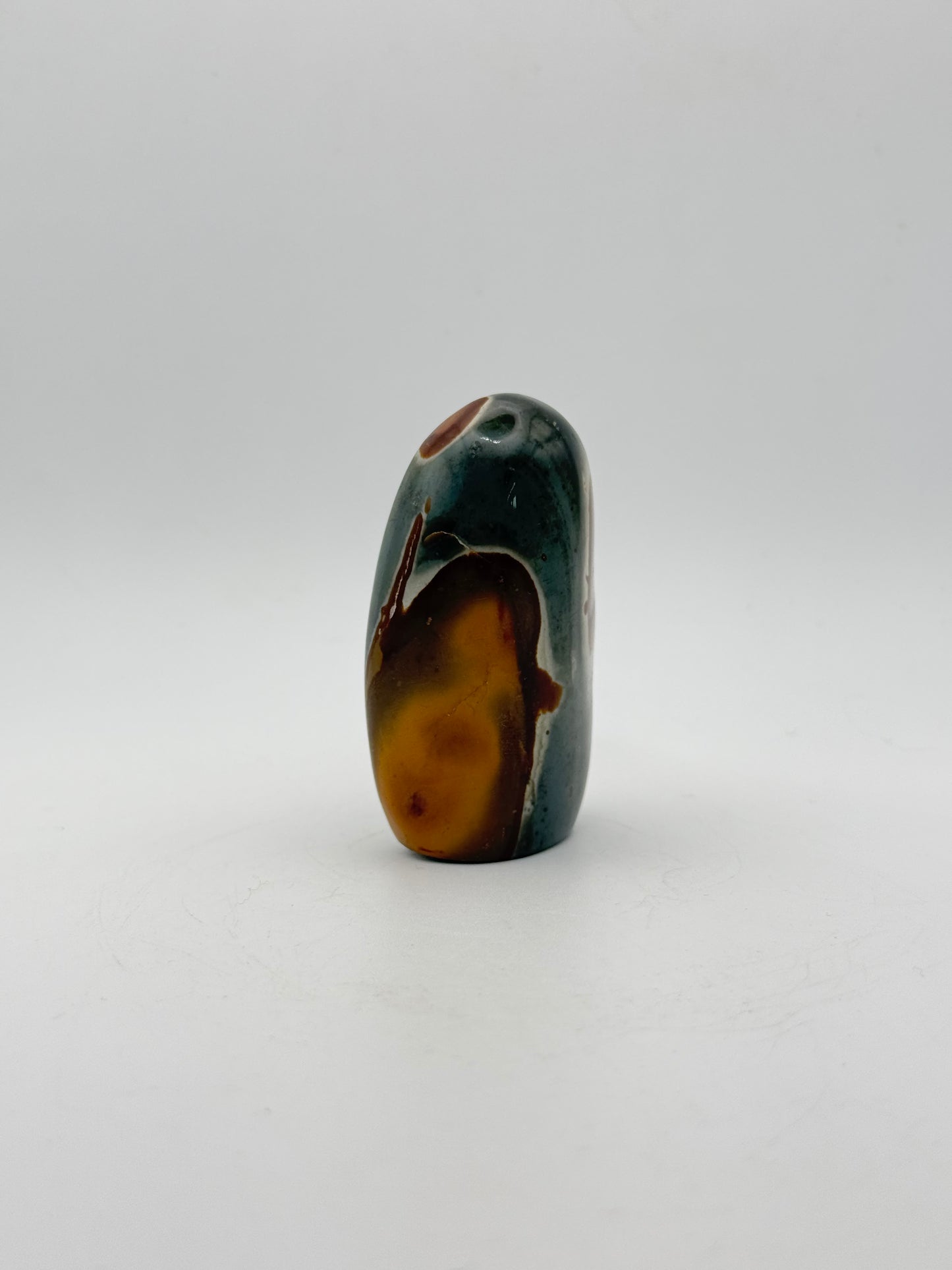 A polished polychrome jasper free from.