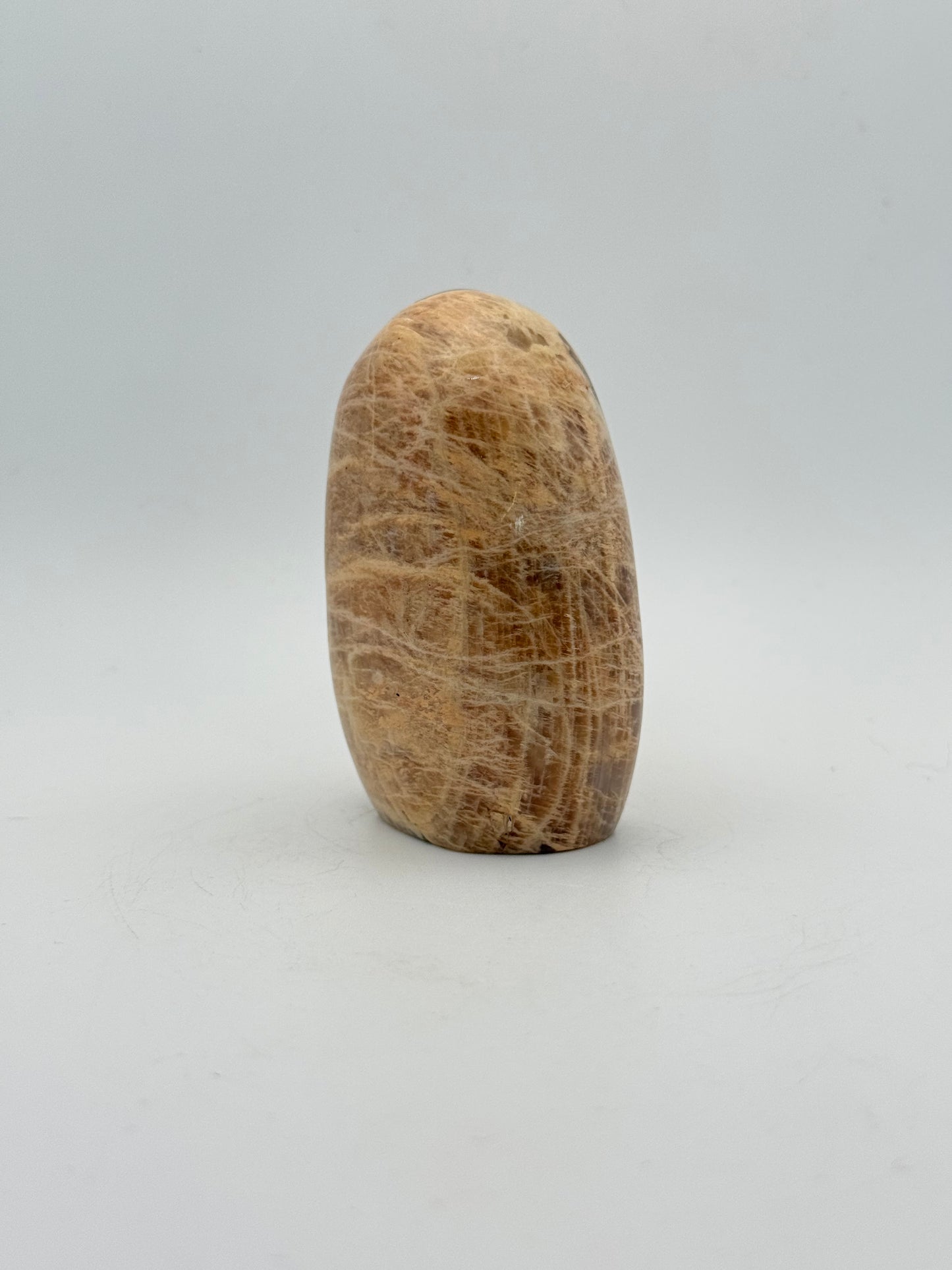 Polished yellow moonstone free form.