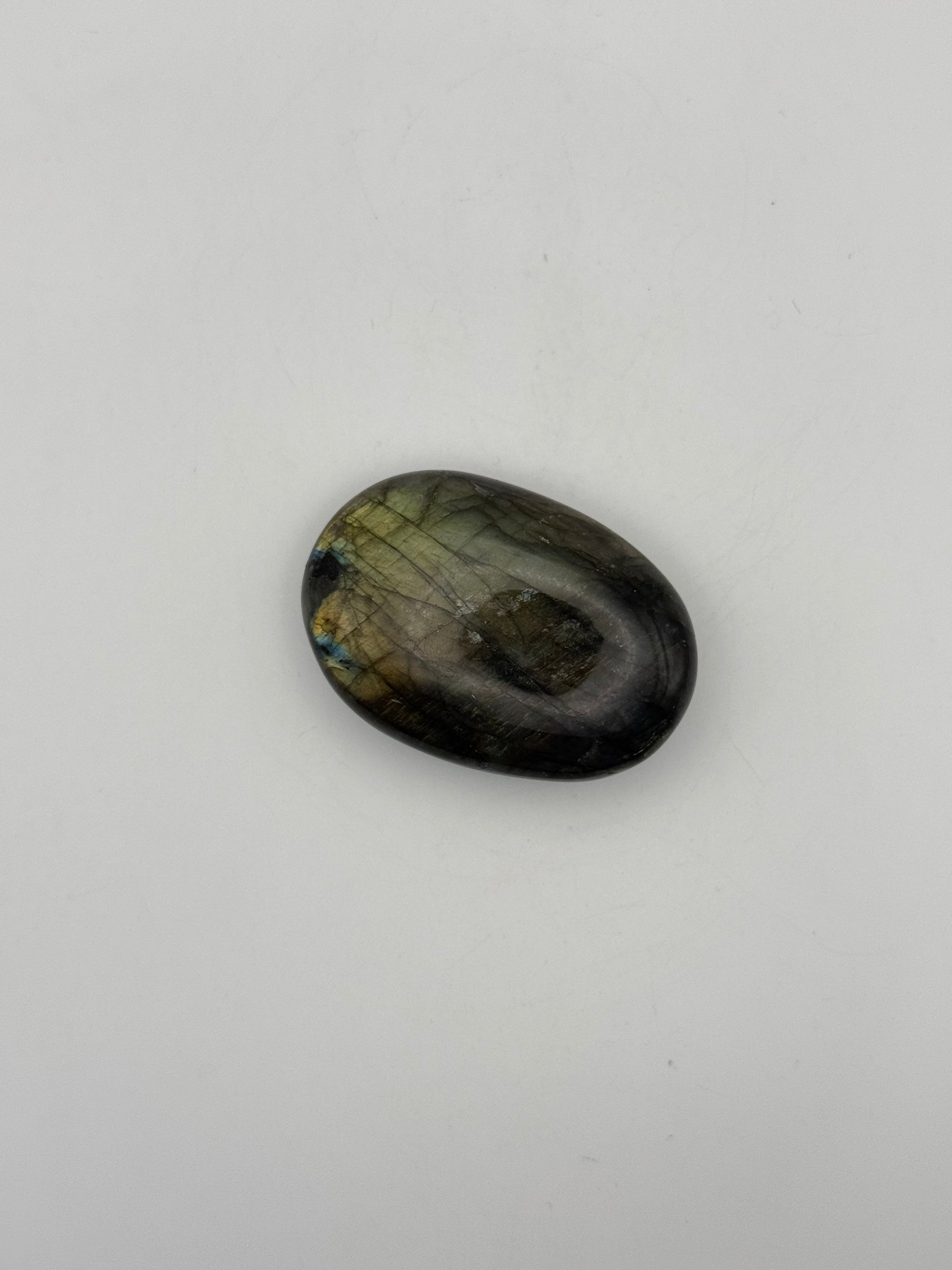 Polished Labradorite palm stone.
