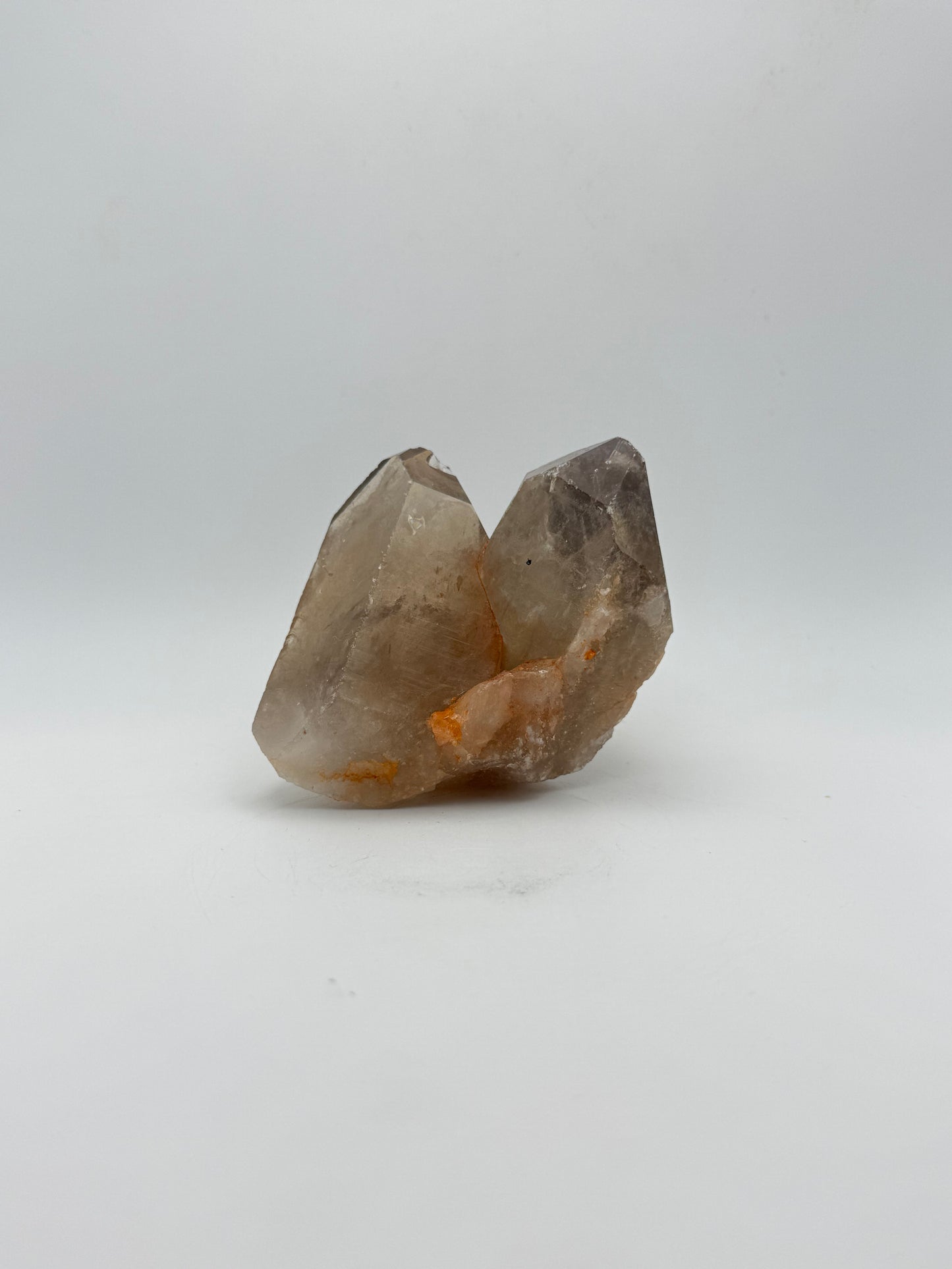 Smoky quartz cluster with good clarity and color.