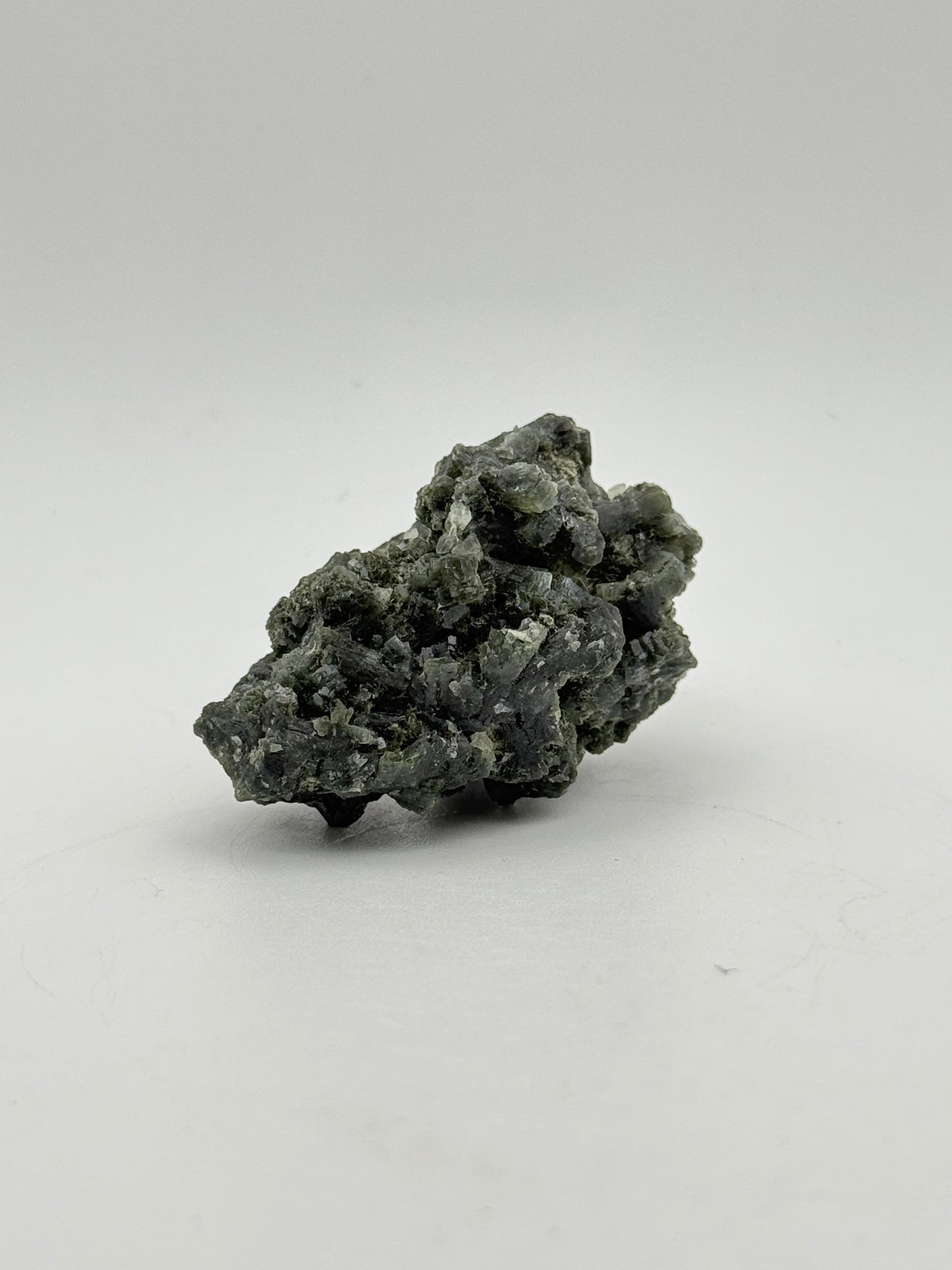 Raw prehnite specimen with amazing green color.