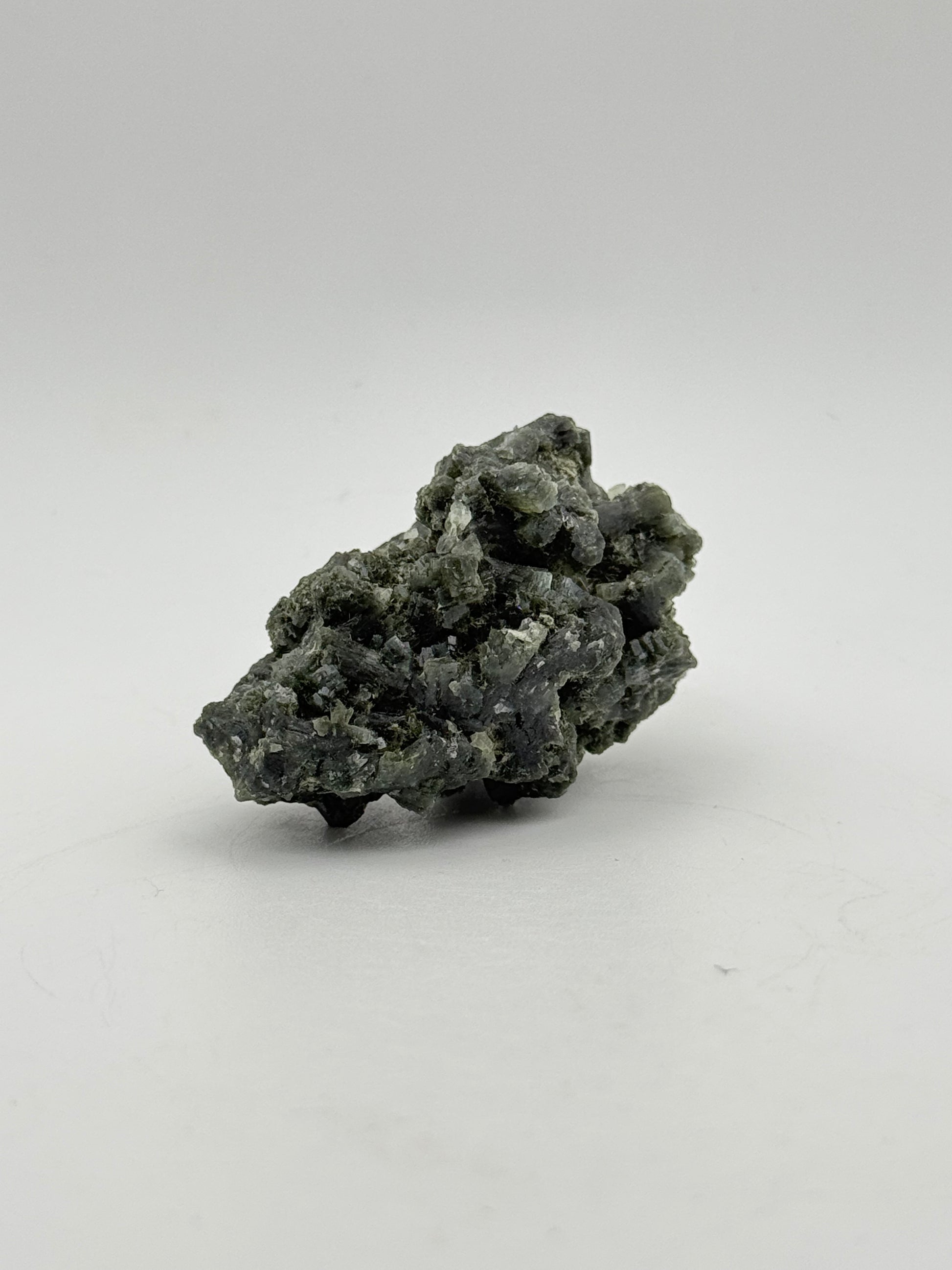 Raw prehnite specimen with amazing green color.