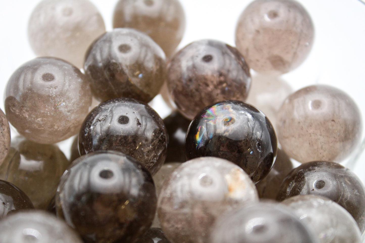 Smoky Quartz Spheres -22mm