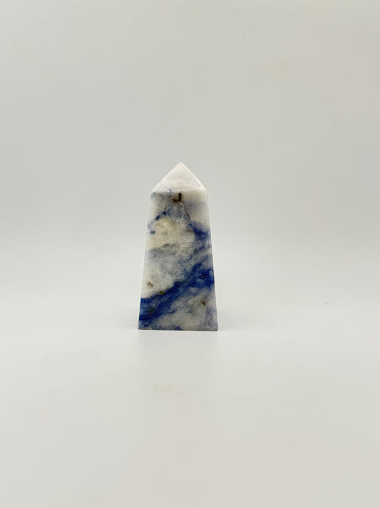 Afghanite Tower with four sides. Height of 2 3/4inches, width of 1 1/4 inches.