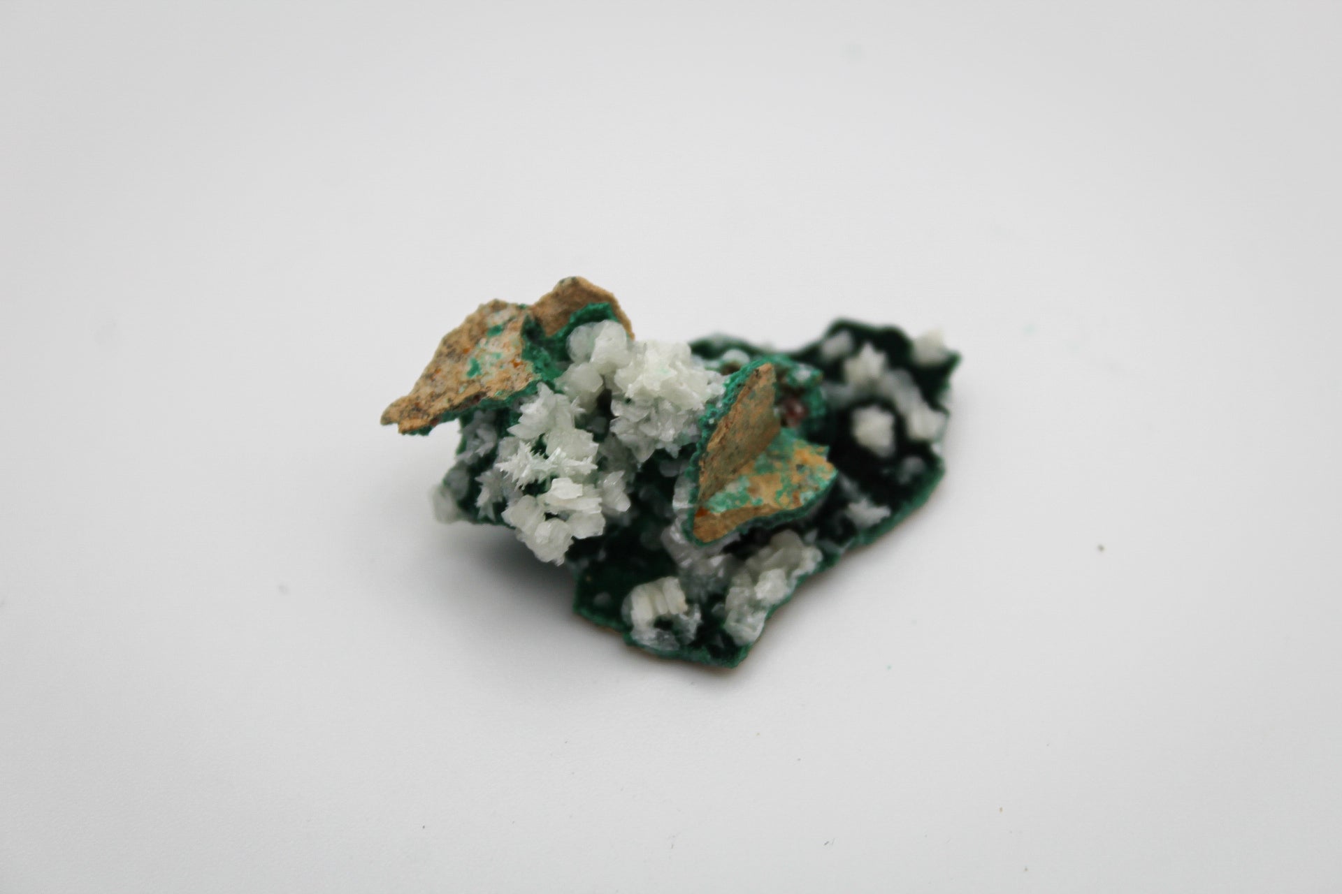 Raw velvet malachite specimen