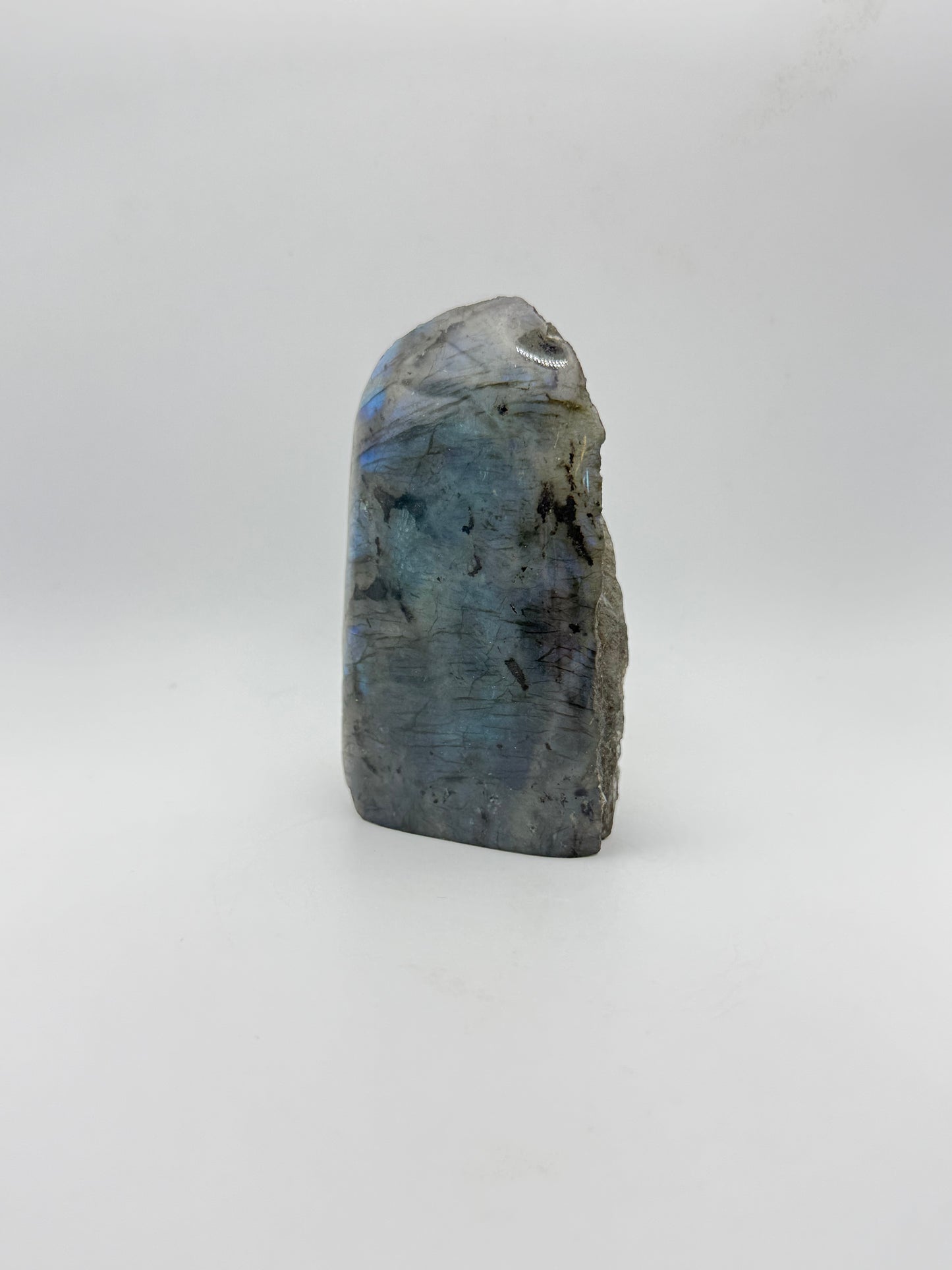 Labradorite half polished free form.
