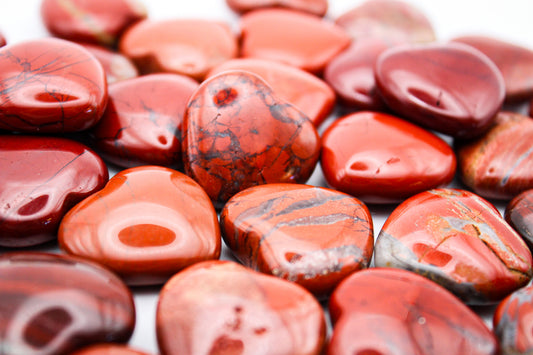 Red Jasper Hearts