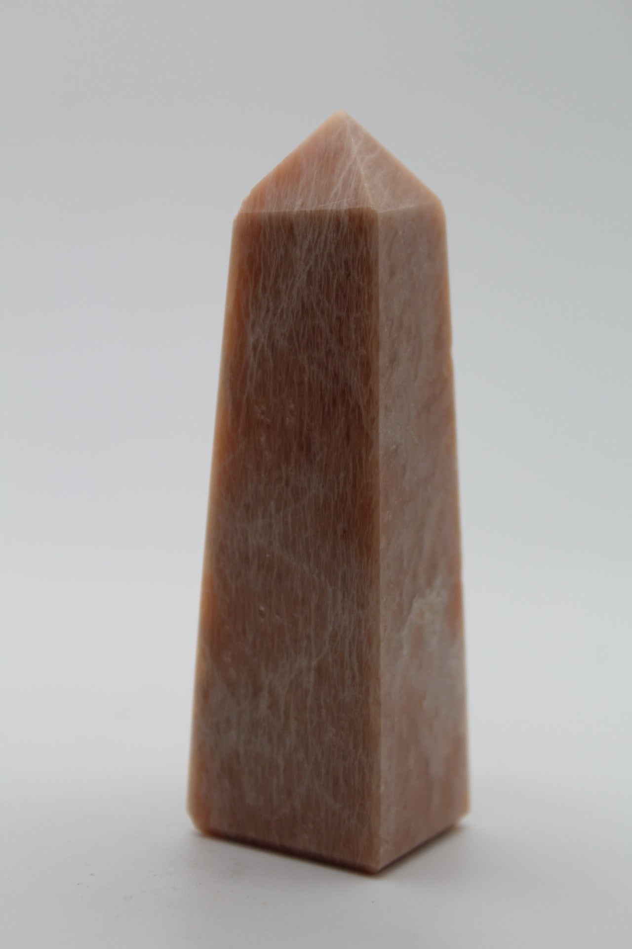 Peach Moonstone Tower -4 sided