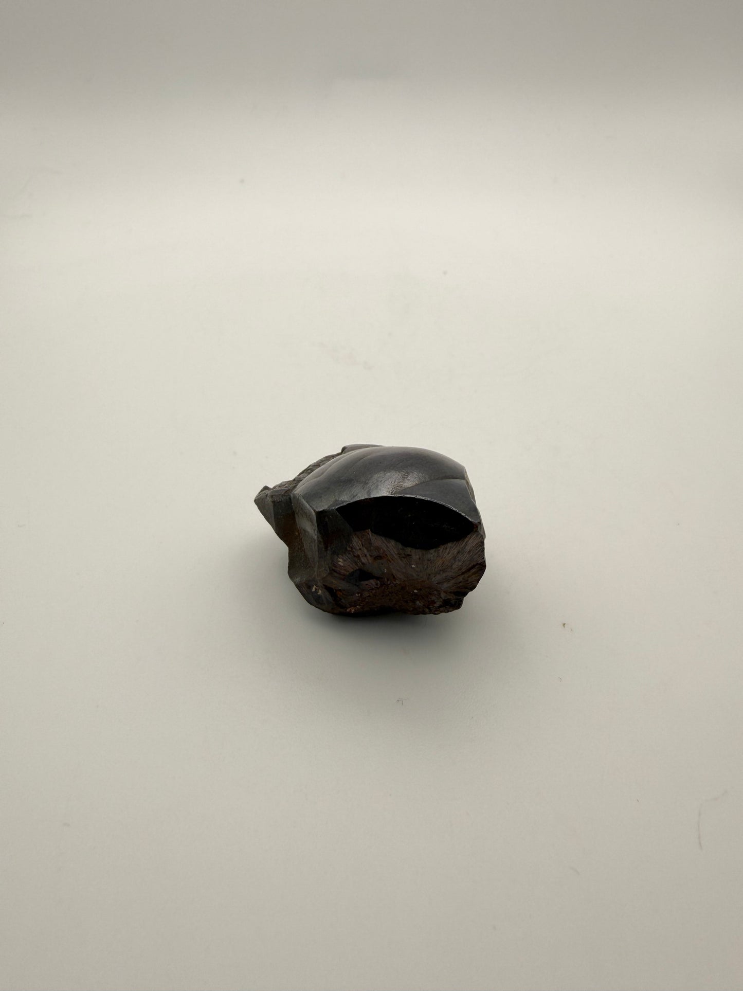 Small raw hematite specimen.