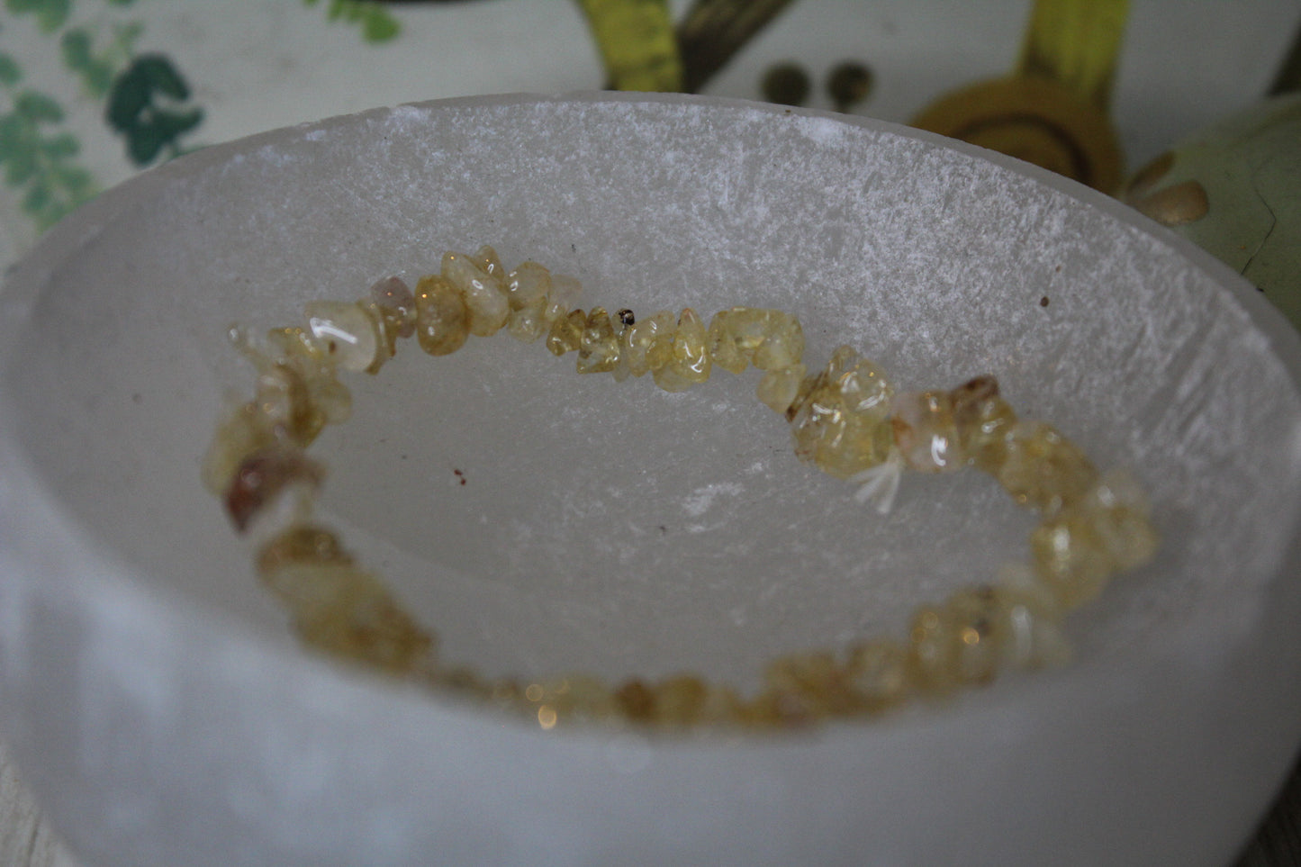 Golden Healer Quartz Chip Bracelet