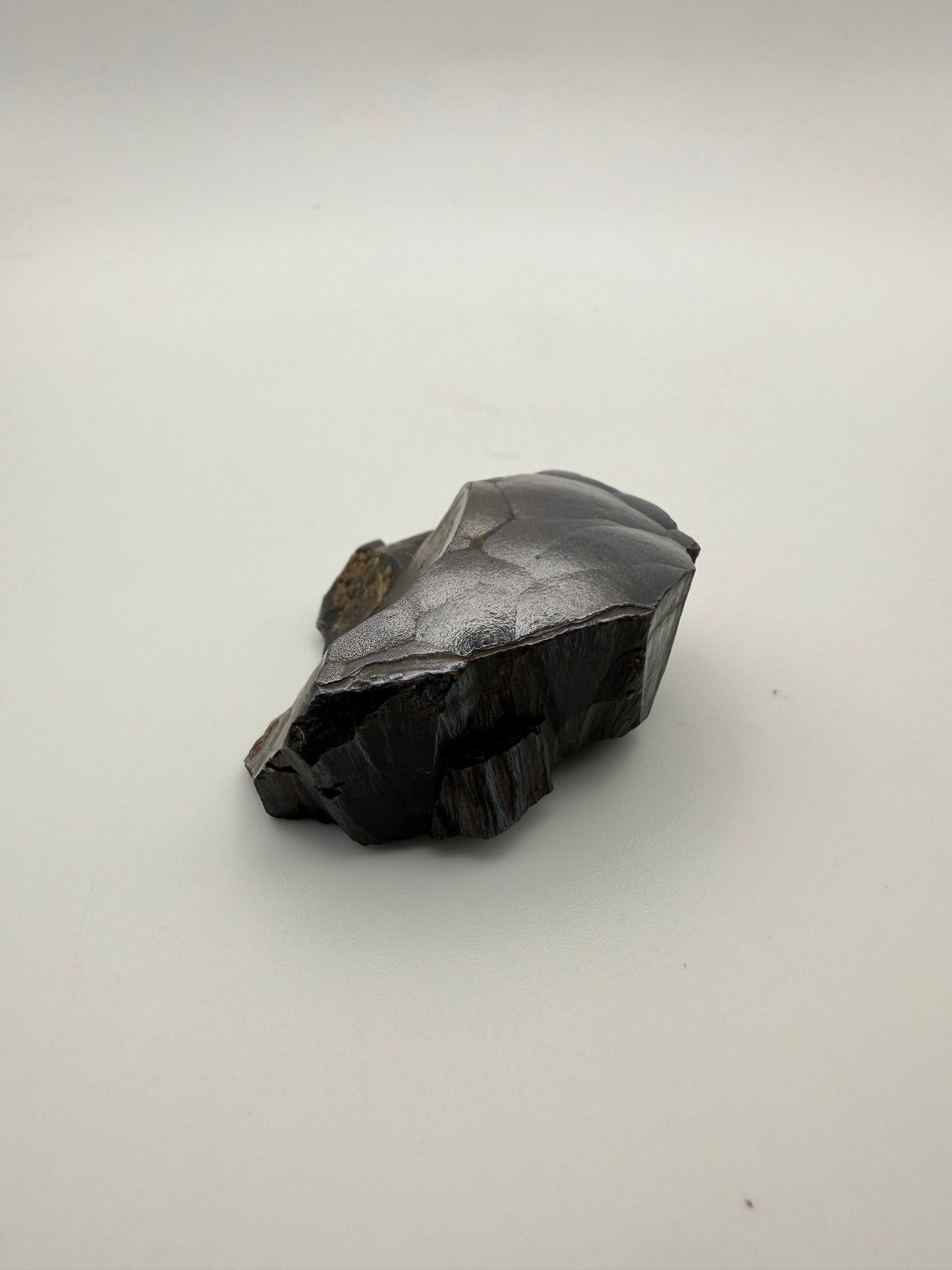 Small raw hematite specimen.