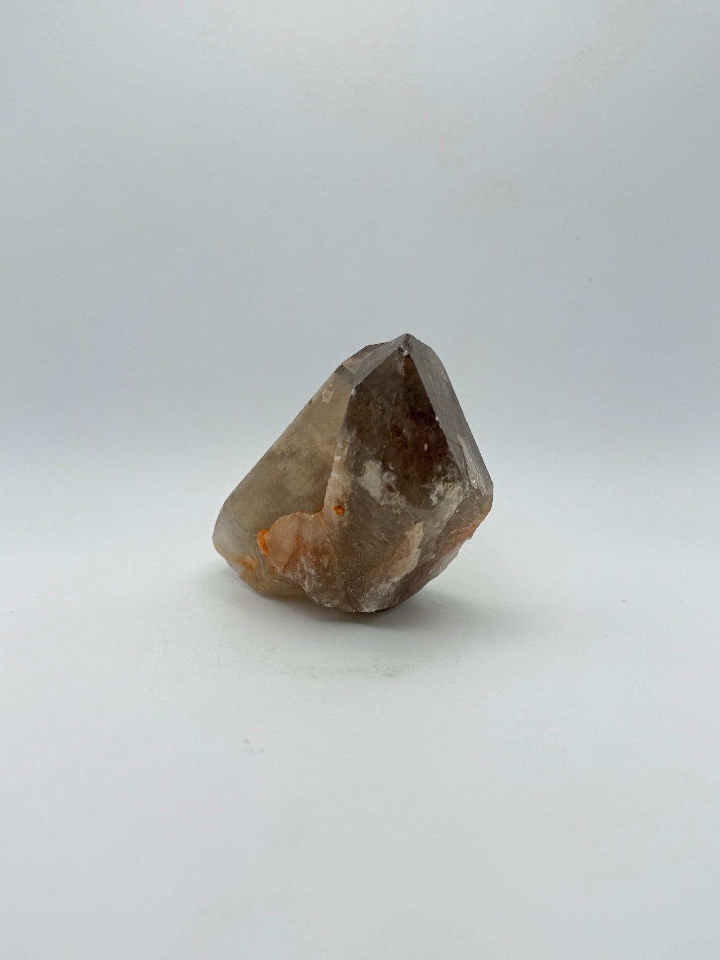 Smoky quartz cluster with good clarity and color.