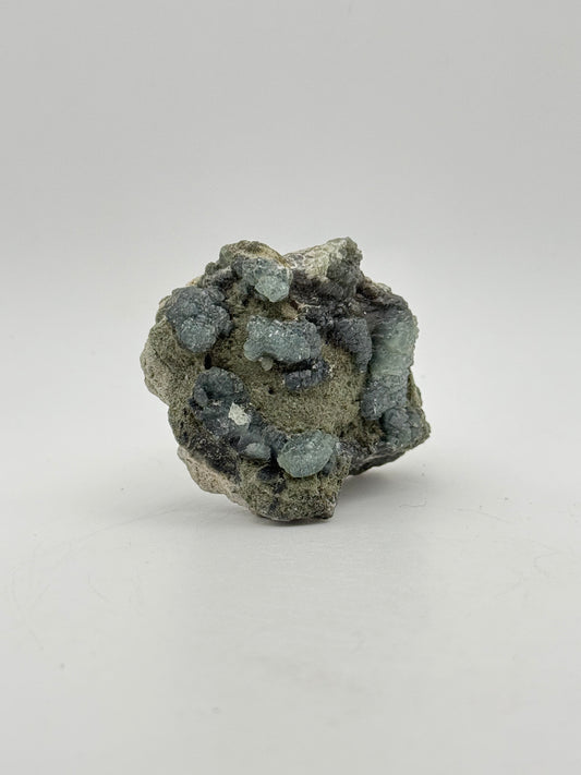 Raw prehnite specimen with amazing green color.