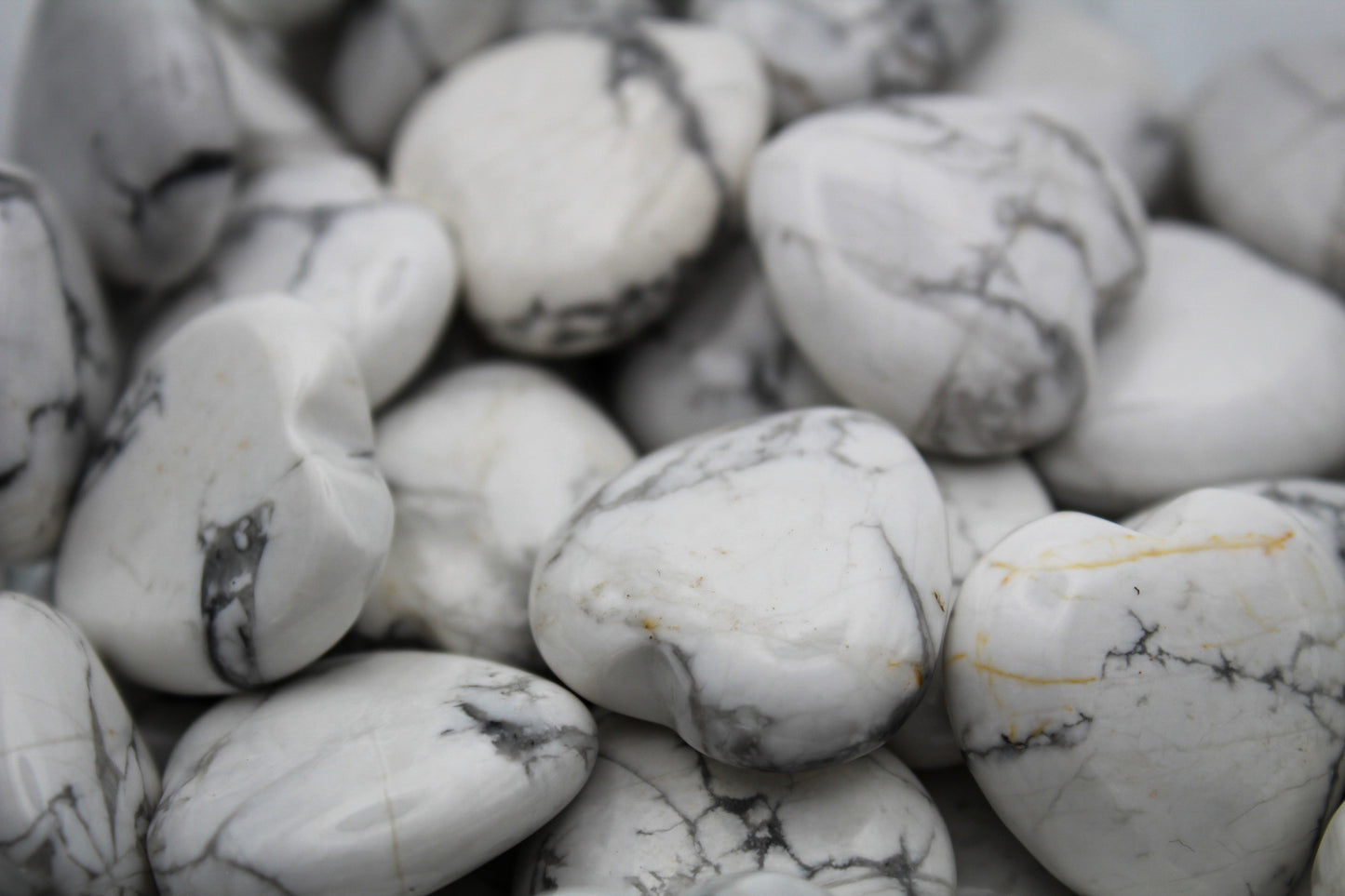 Howlite Hearts