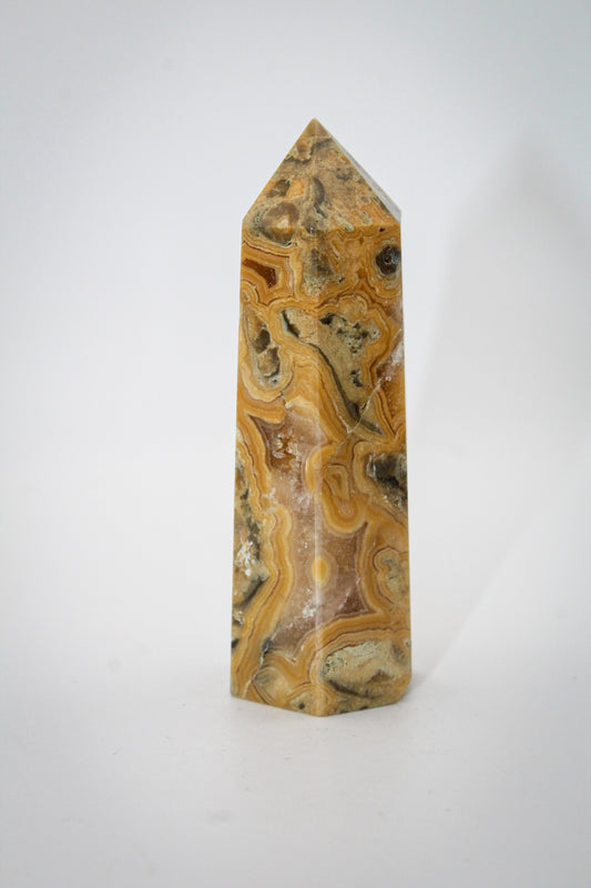 Yellow Crazy Lace Agate Tower 5