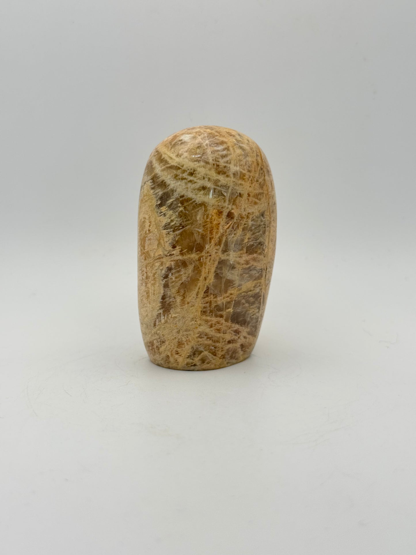 Polished yellow moonstone free form.