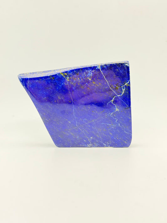 Polished Lapis Lazuli free form.