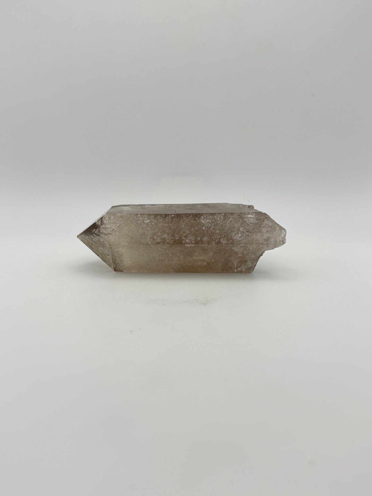 Smoky quartz point.