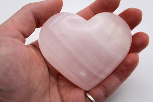 Pink Calcite Heart 2