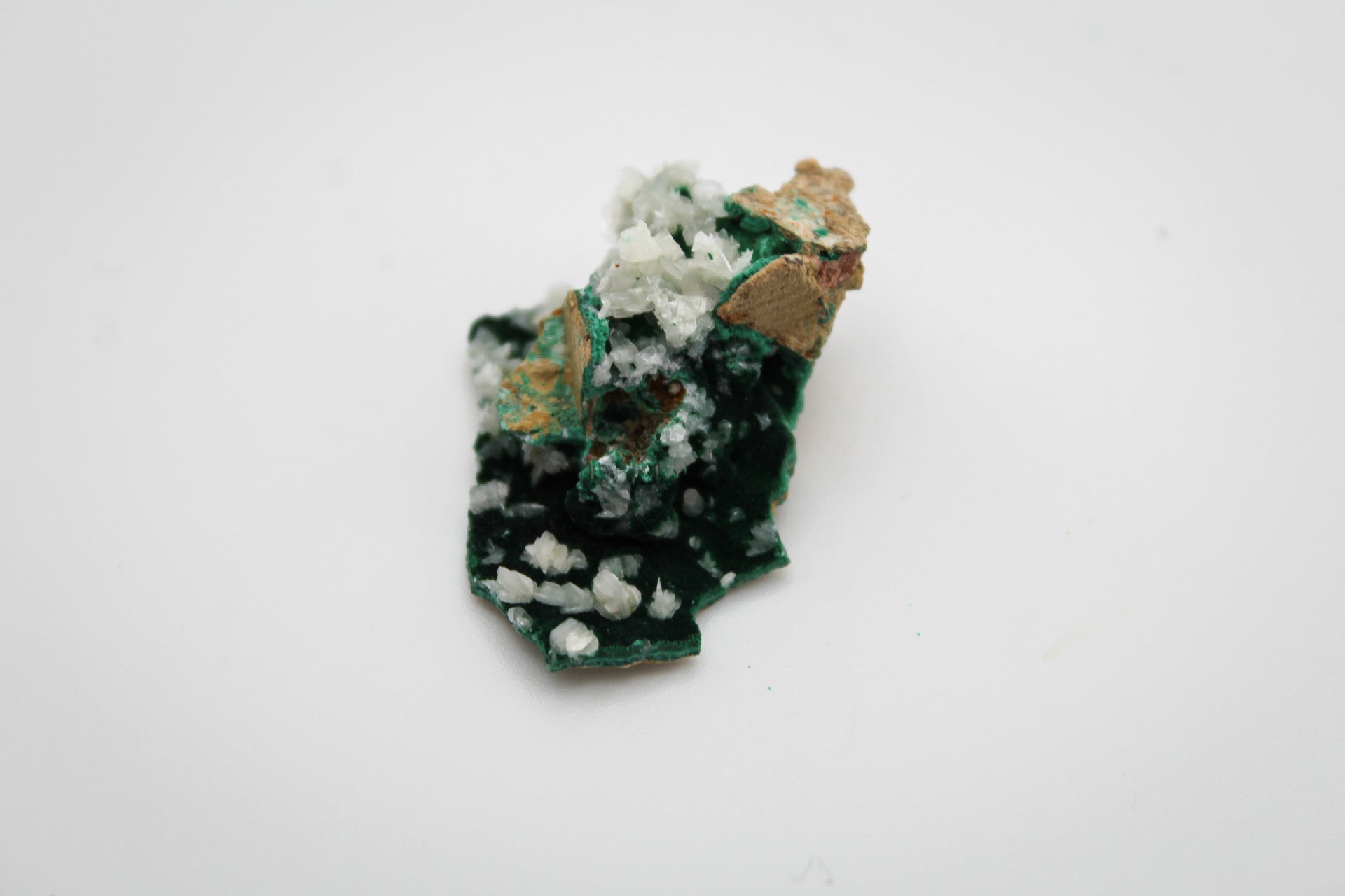 Raw velvet malachite specimen